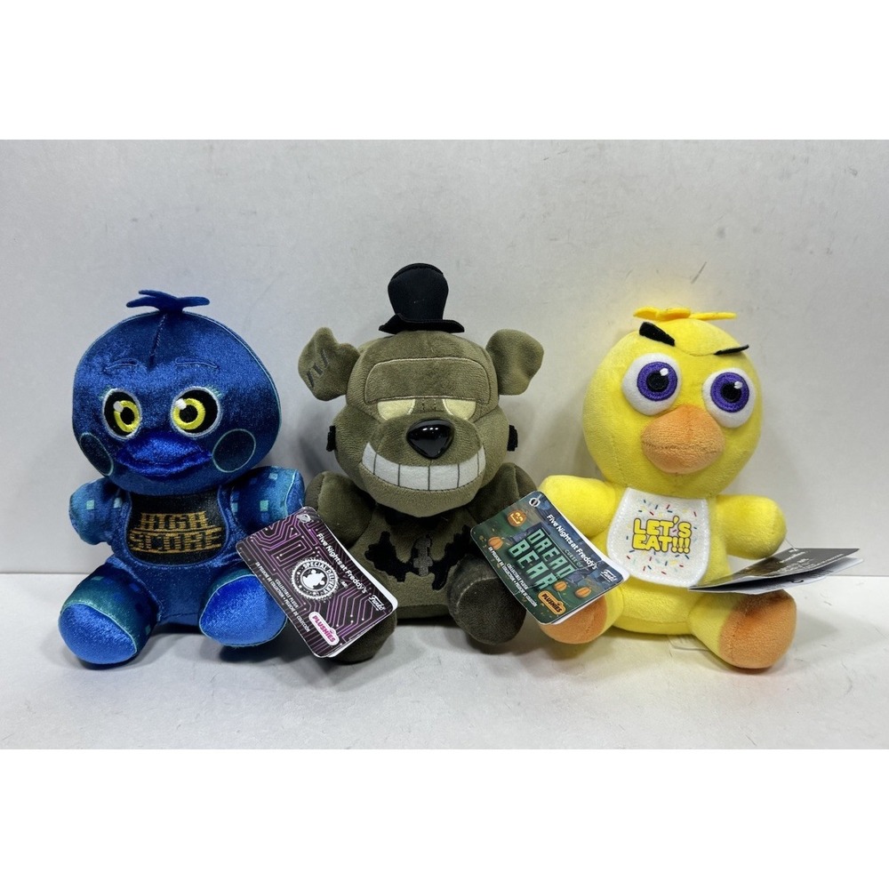 Funko Five Nights At Freddy's FNAF Dreadbear Chica High Score Stuffed Plush‎ Lot